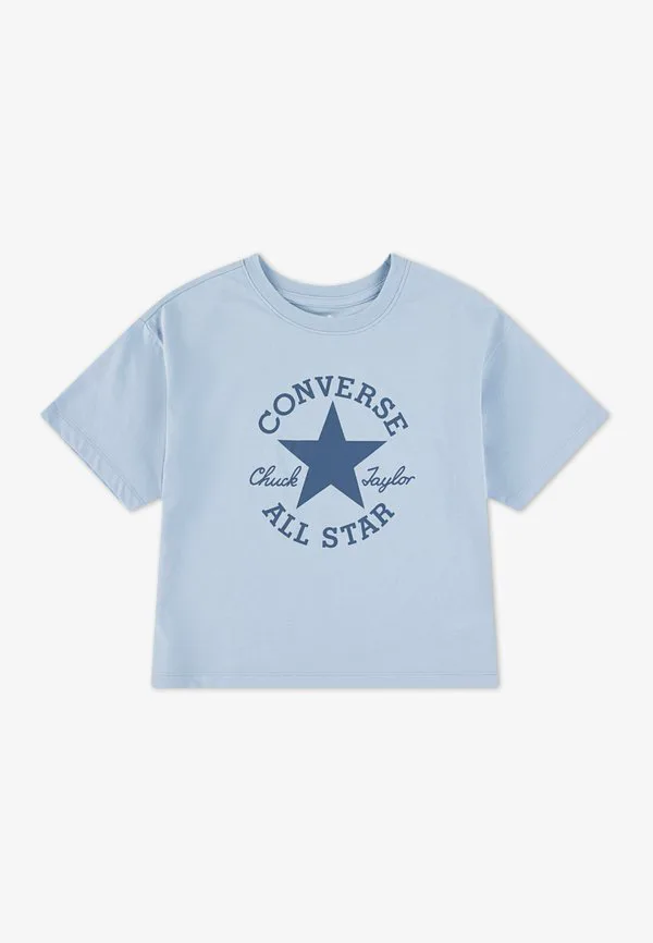Футболка с принтом в виде фрагментов ткани Converse, Blue It — фото 4