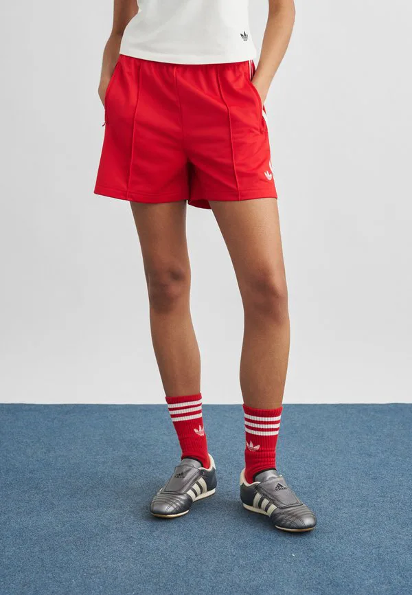Шорты «жар-птица» Adidas Originals, Better Scarlet/White — фото 2