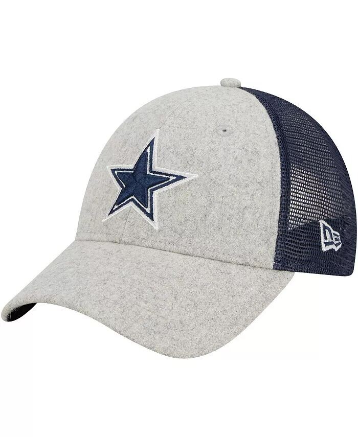 

Мужская регулируемая шляпа Хизер Серый, Темно-Синий Dallas Cowboys Pop Trucker 9FORTY New Era, серый