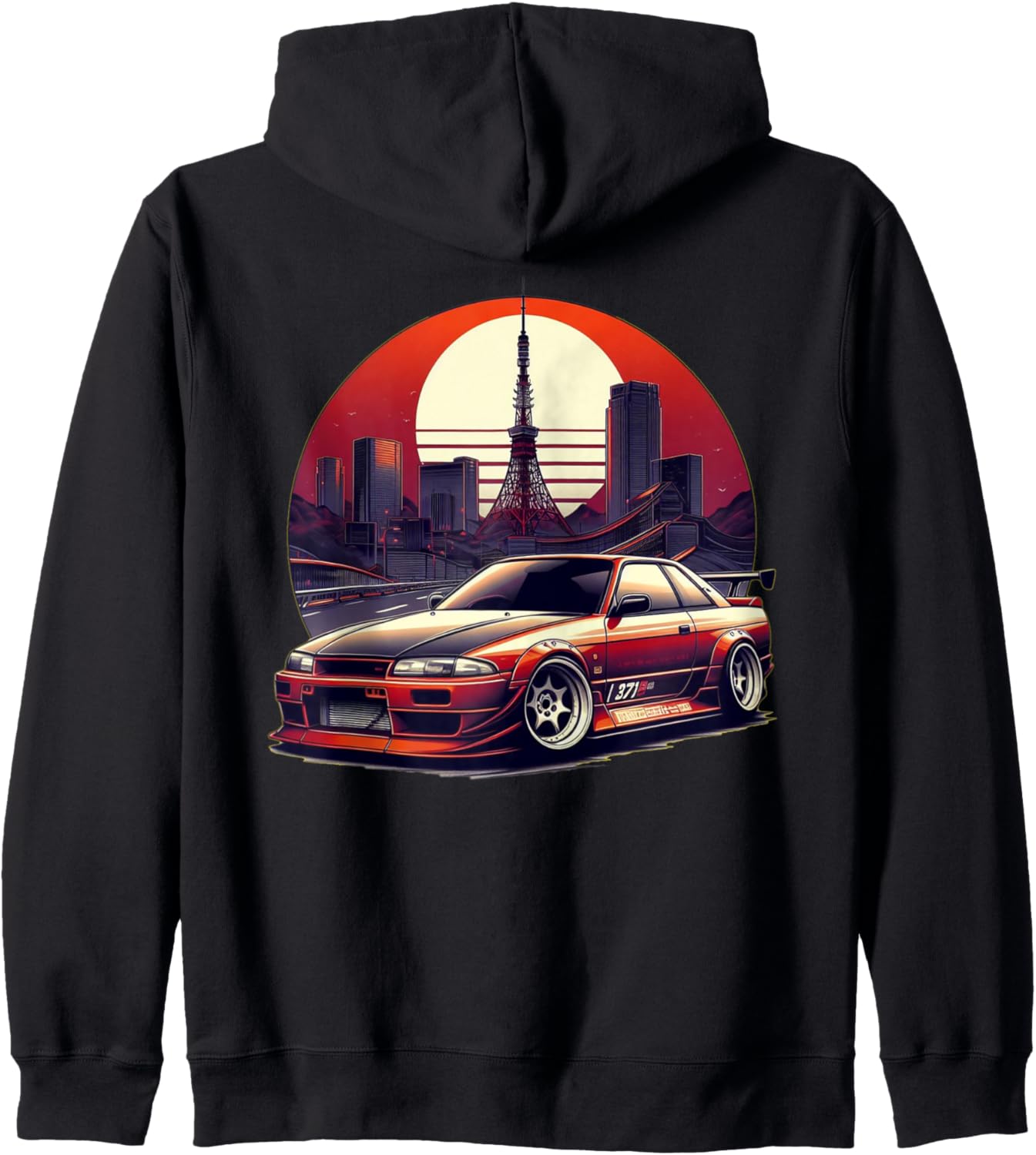 

Худи на молнии JDM Motorsports Red Japan Sports Coupe, черный, размер S Arma-Design