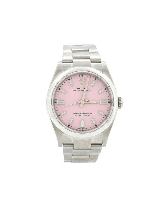 

Часы Oyster Perpetual Candy Pink с автоподзаводом, корпус из нержавеющей стали, 36 мм Pre-Owned Rolex, розовый
