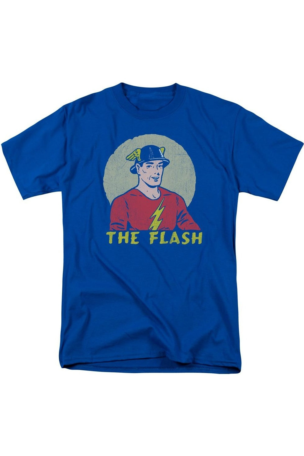 

Футболка с коротким рукавом для взрослых DC Comics Flash Faded Circle Gildan, синий