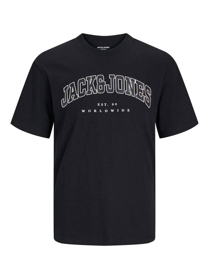 

Футболка Jack & Jones, цвет t-shirt 'jjecaleb varsity' schwarz