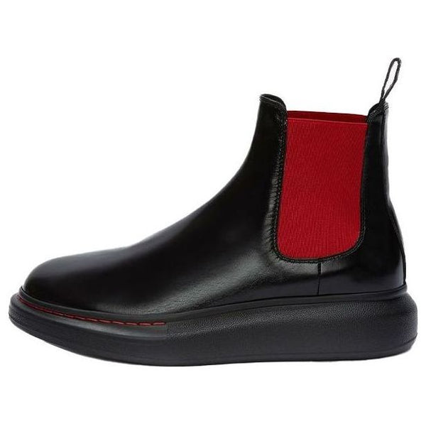 

Кроссовки hybrid chelsea boot 'black red' Alexander Mcqueen, черный