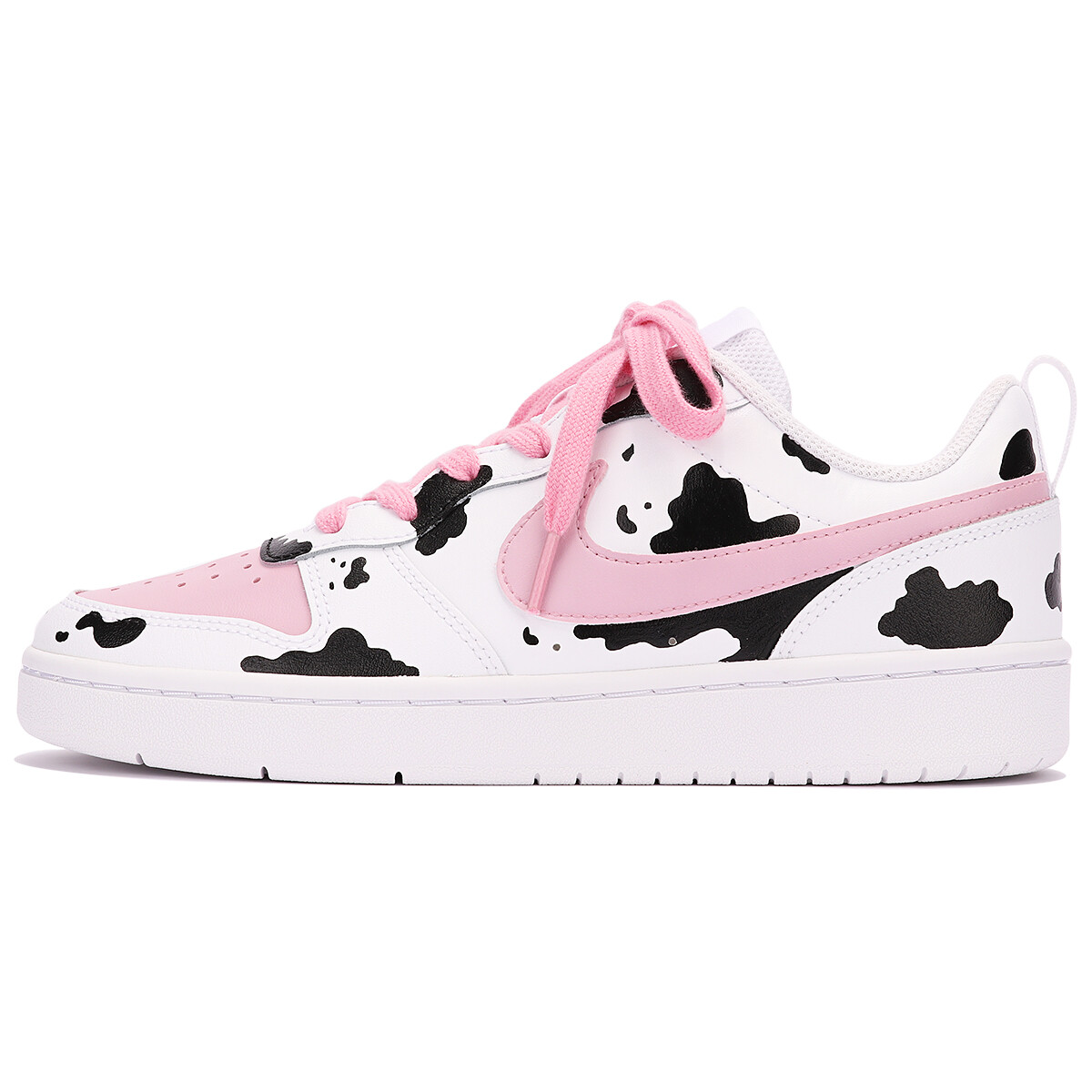 

Кроссовки Nike Court Borough Series Skateboarding Shoes Women's Low-top White/black/pink, черный