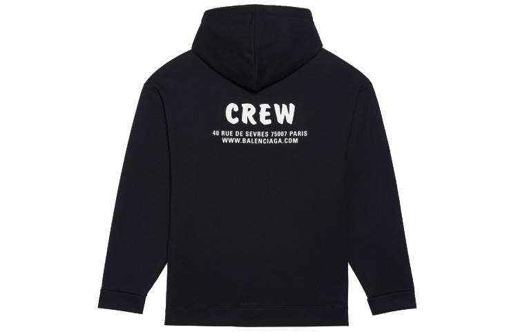 Толстовка мужская Balenciaga Crew, черный — фото 2