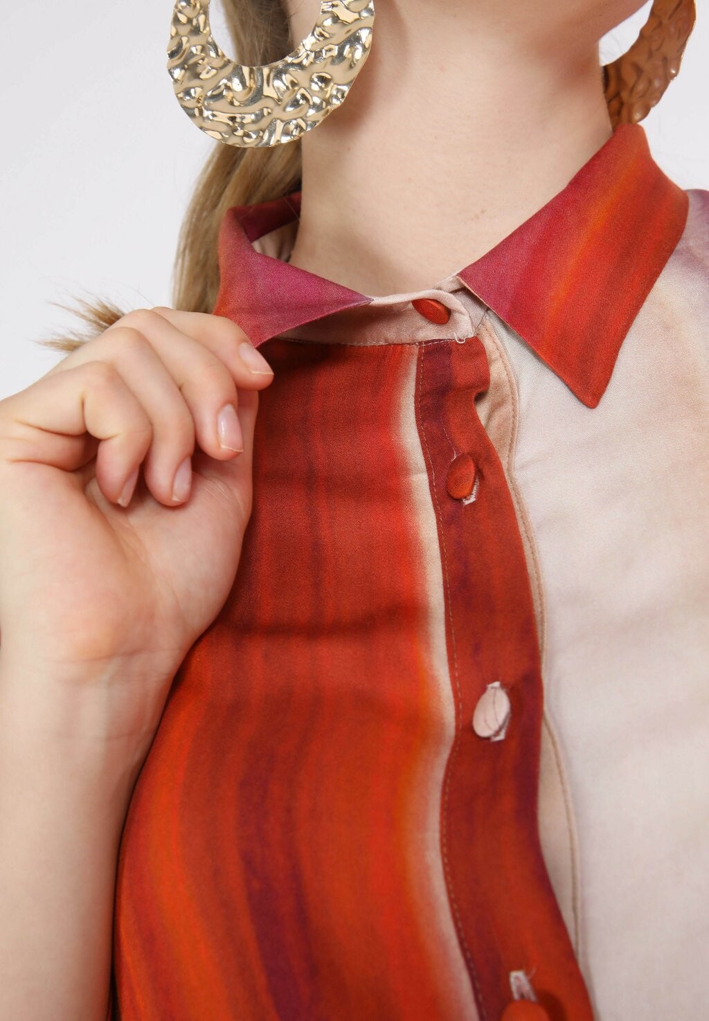 

Блузка на пуговицах Jean Marc Philippe, цвет Burnt Orange Denim