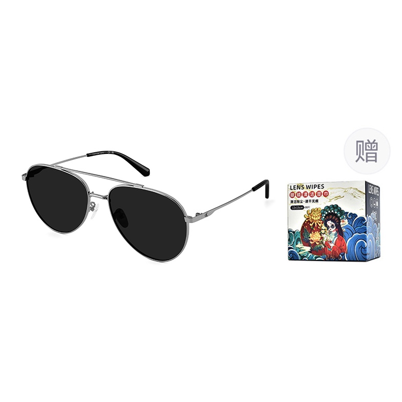 

Металлические авиаторские солнцезащитные очки Unisex Calvin Klein, 035-серебро