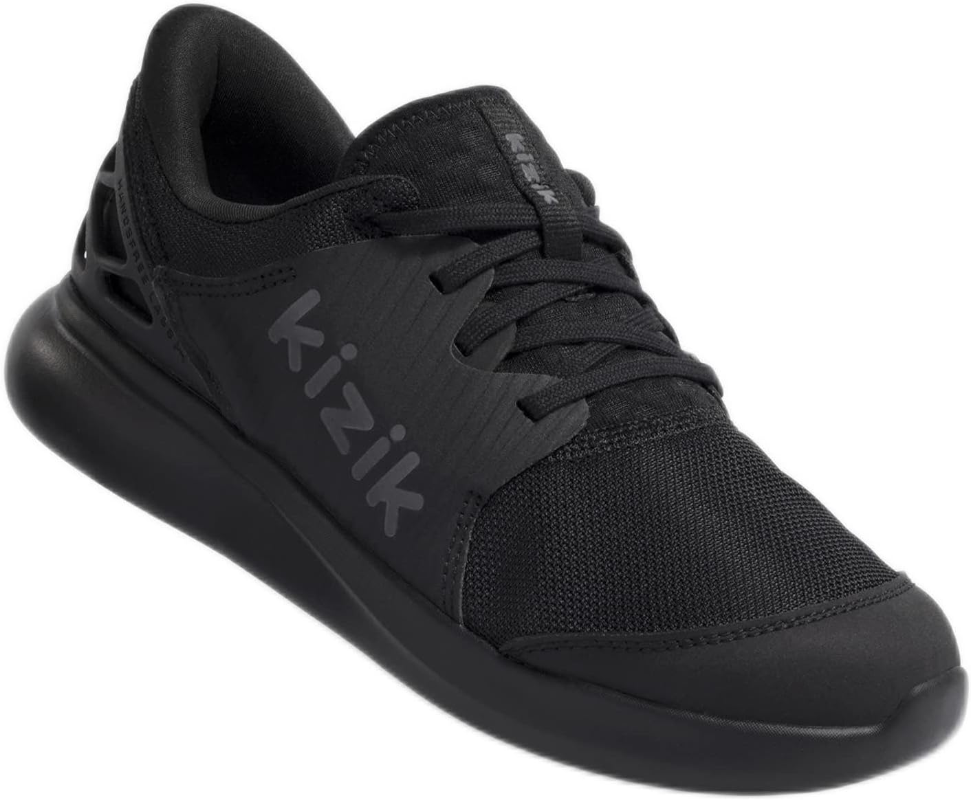 

Детские кроссовки Kizik с удобной дышащей вязаной верхней частью, без застежек, Ходовые кроссовки, стильные, ортопедические для спортивного стиля, черный