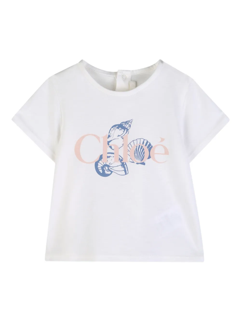 

Футболка с логотипом Chloé Kids, белый