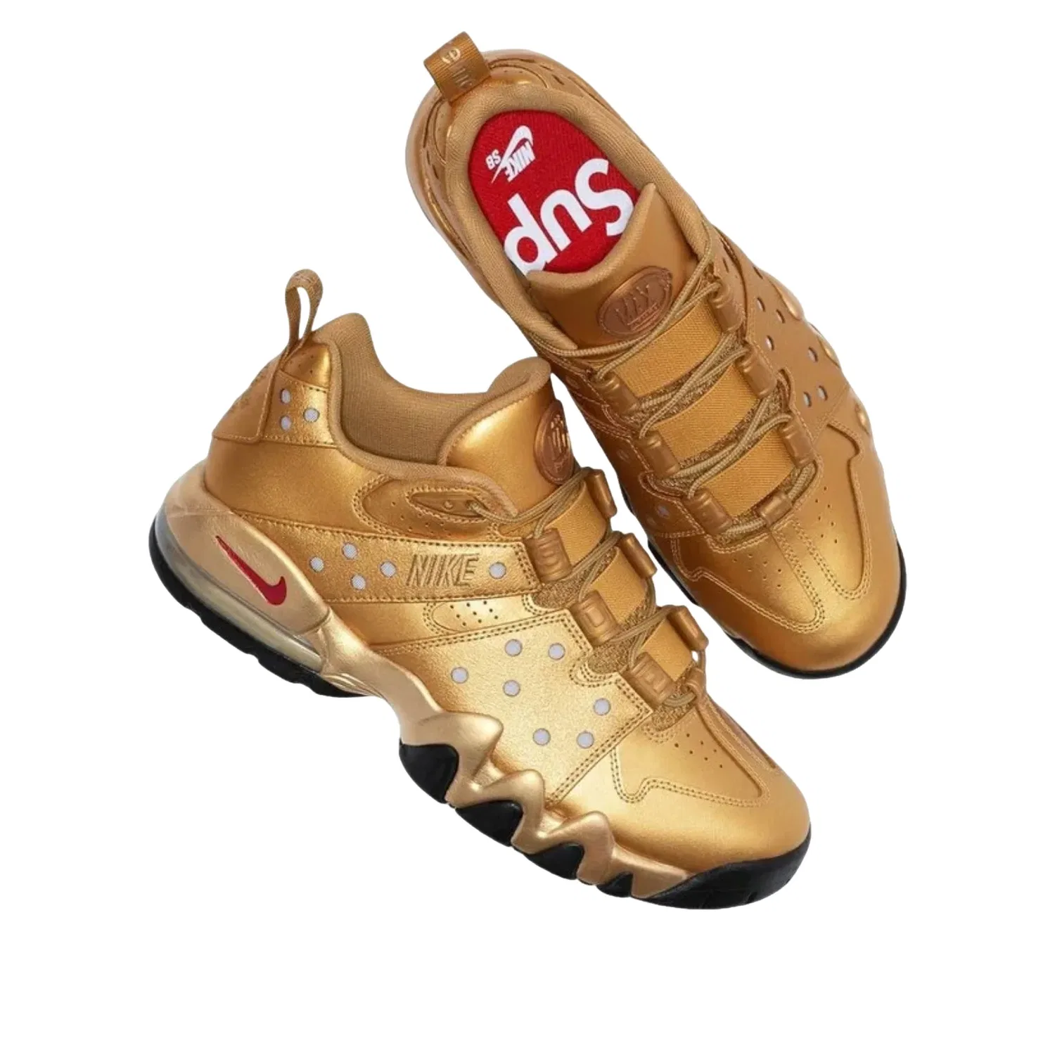 Кроссовки Nike x Supreme SB Air Max 2 CB '94 Low 'Metallic Gold' IM4283-700, золото — фото 2