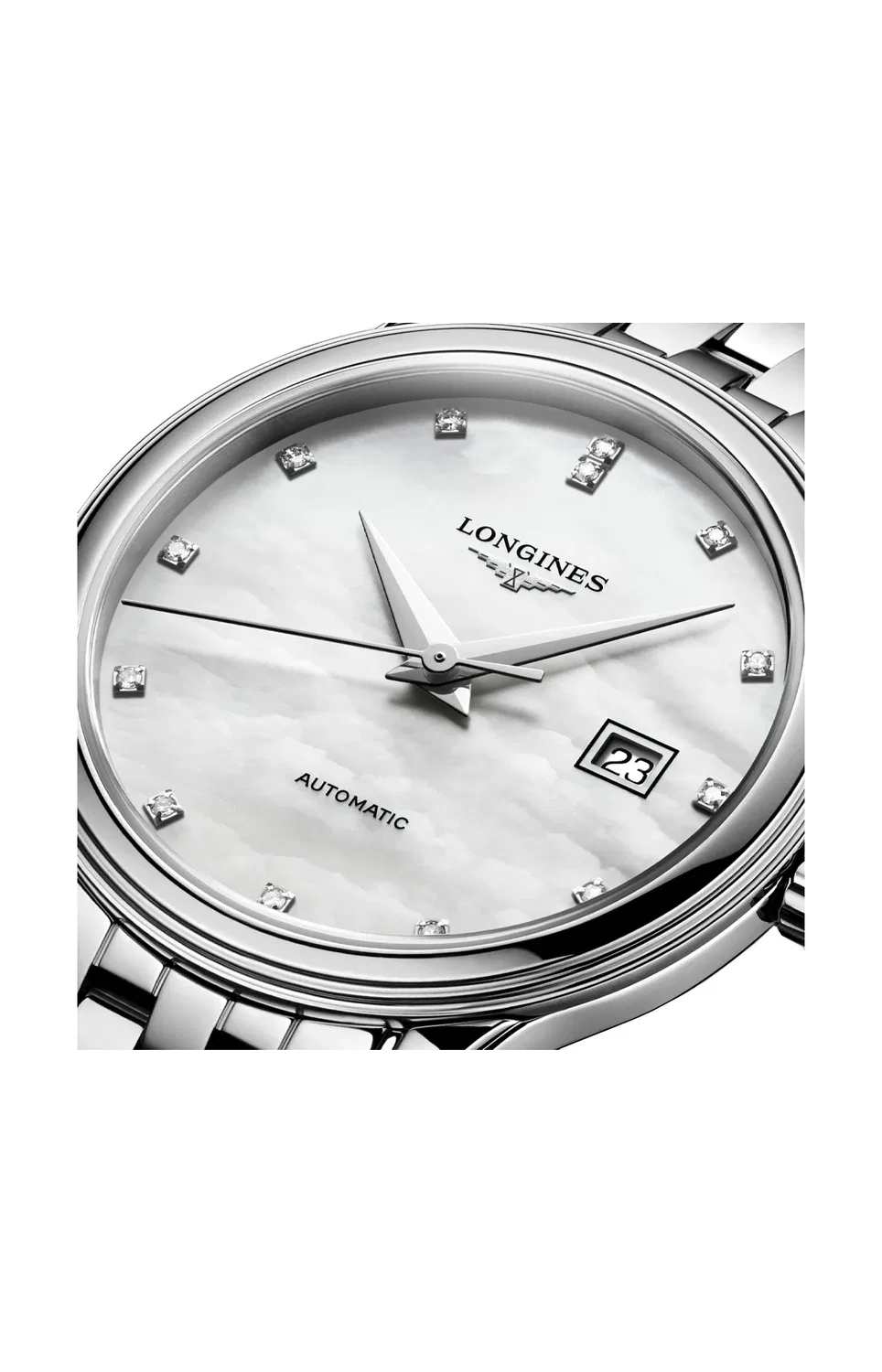 Флагманская классика - L4.374.4.88.6 LONGINES, серебряный — фото 2