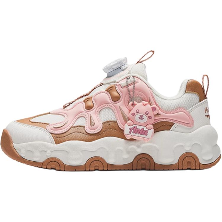 

Antakids Противоскользящие износостойкие низкие детские повседневные кроссовки white pink