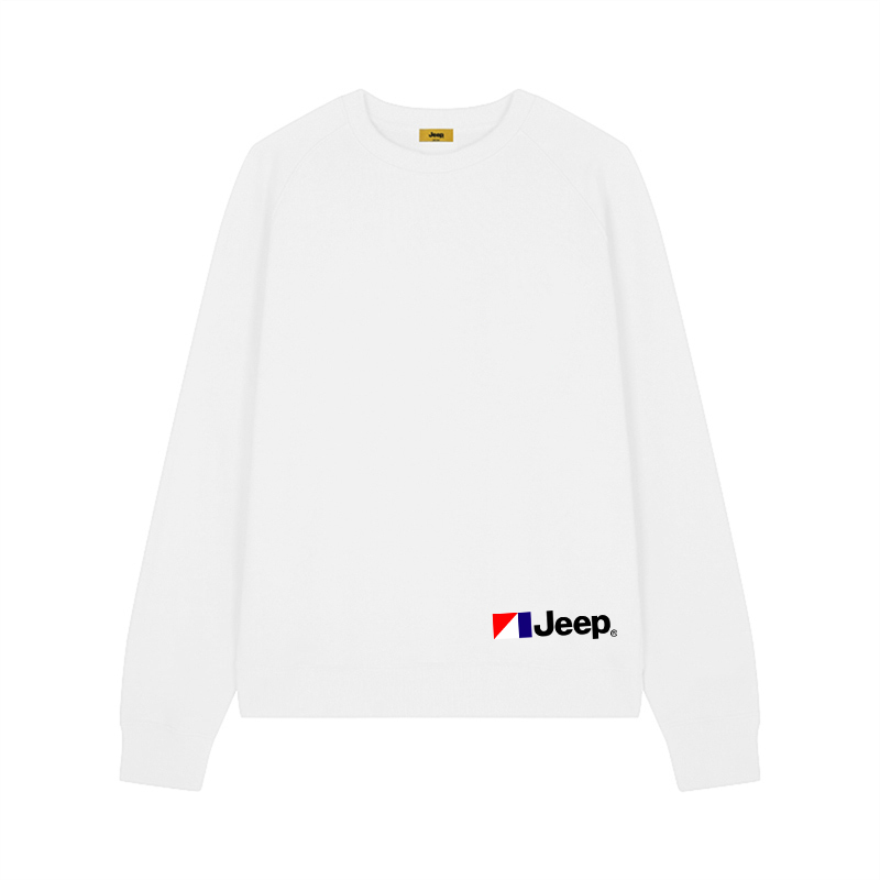 

Свитшот Unisex Crew Neck Moderate Regular Jeep, raw белый