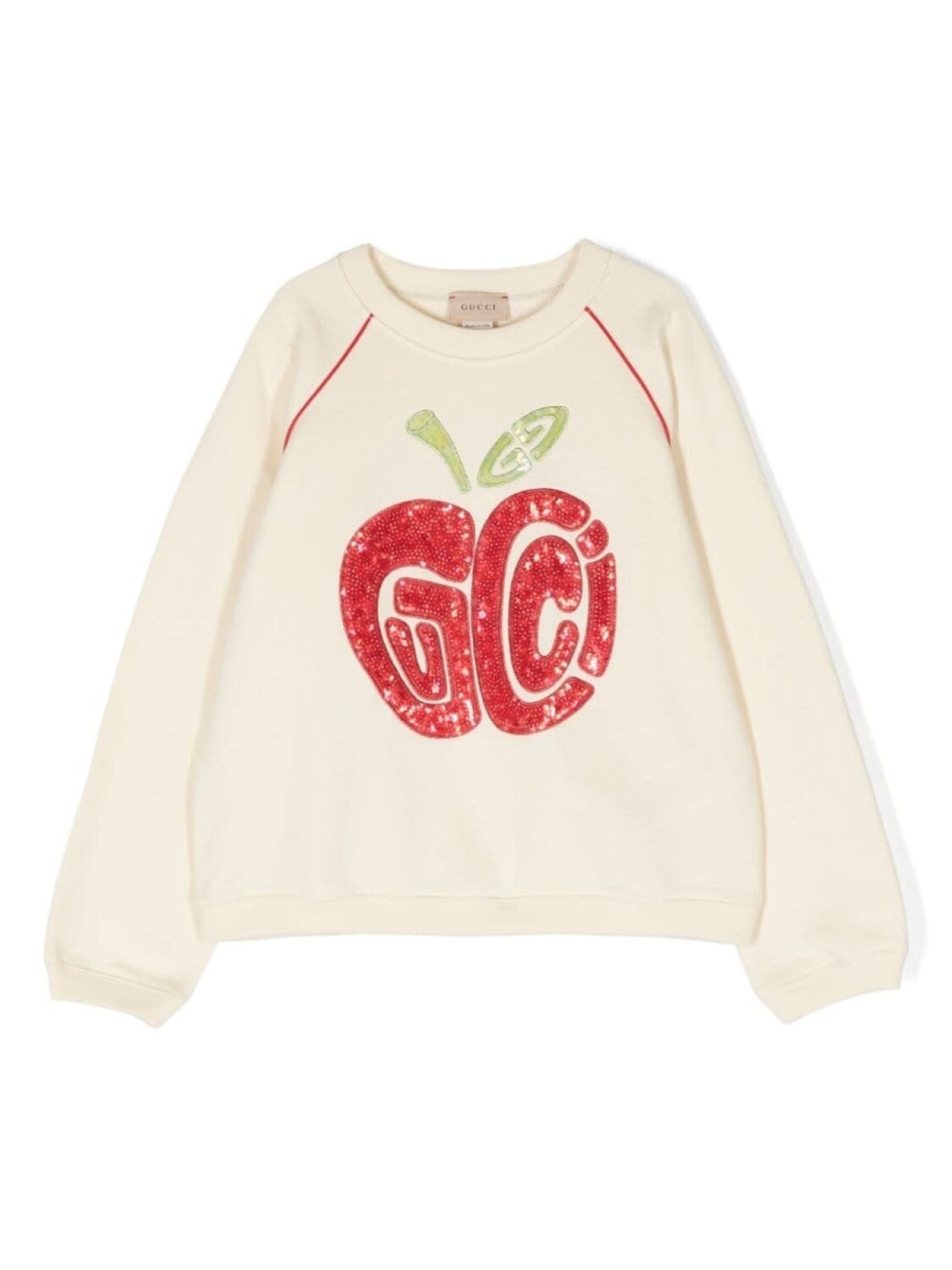 

Gucci Kids толстовка с логотипом и кристаллами, желтый