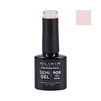 

Гибридный лак для ногтей 905 Tea Rose 8 мл Elixir