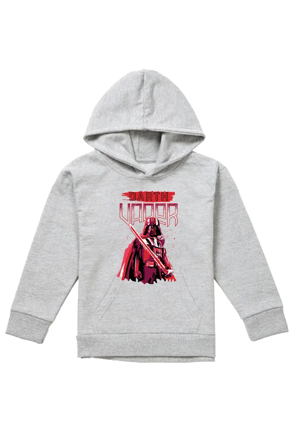 Детская худи Star Wars Paint Vader Disney, серый — фото 4