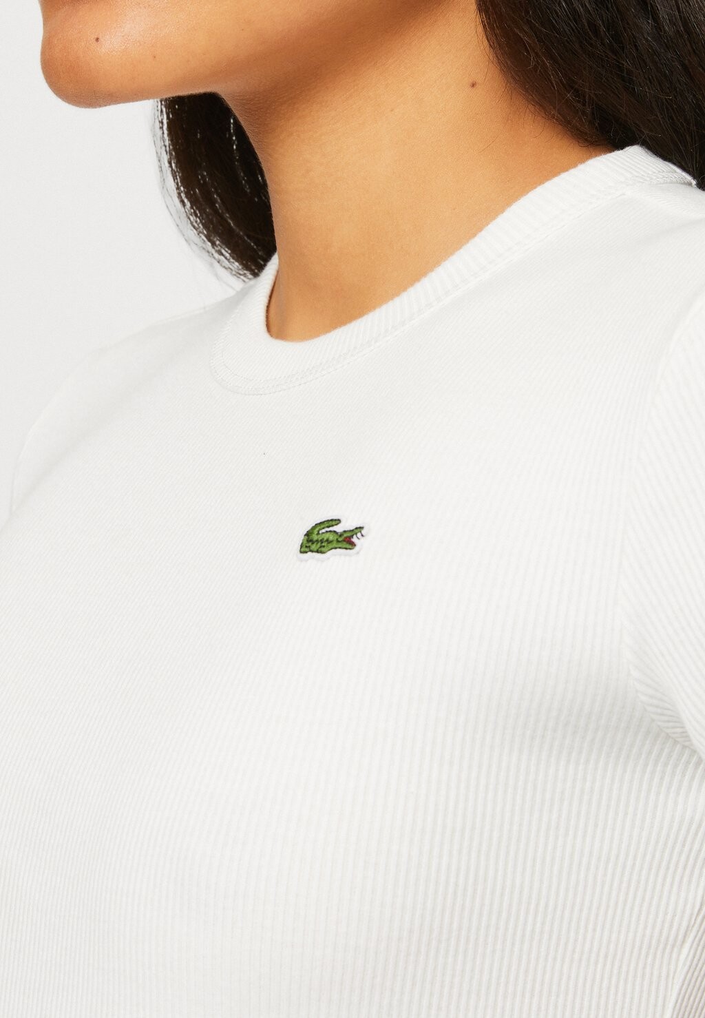Футболка Lacoste Базовая, кремовый — фото 3