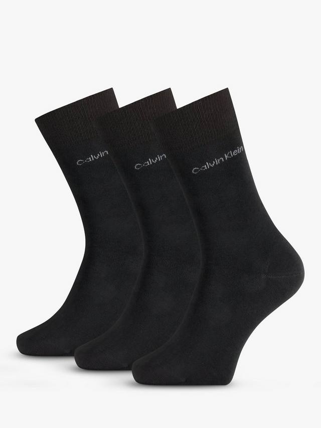 

Носки с логотипом Calvin Klein, One Size, Pack of 3, Black