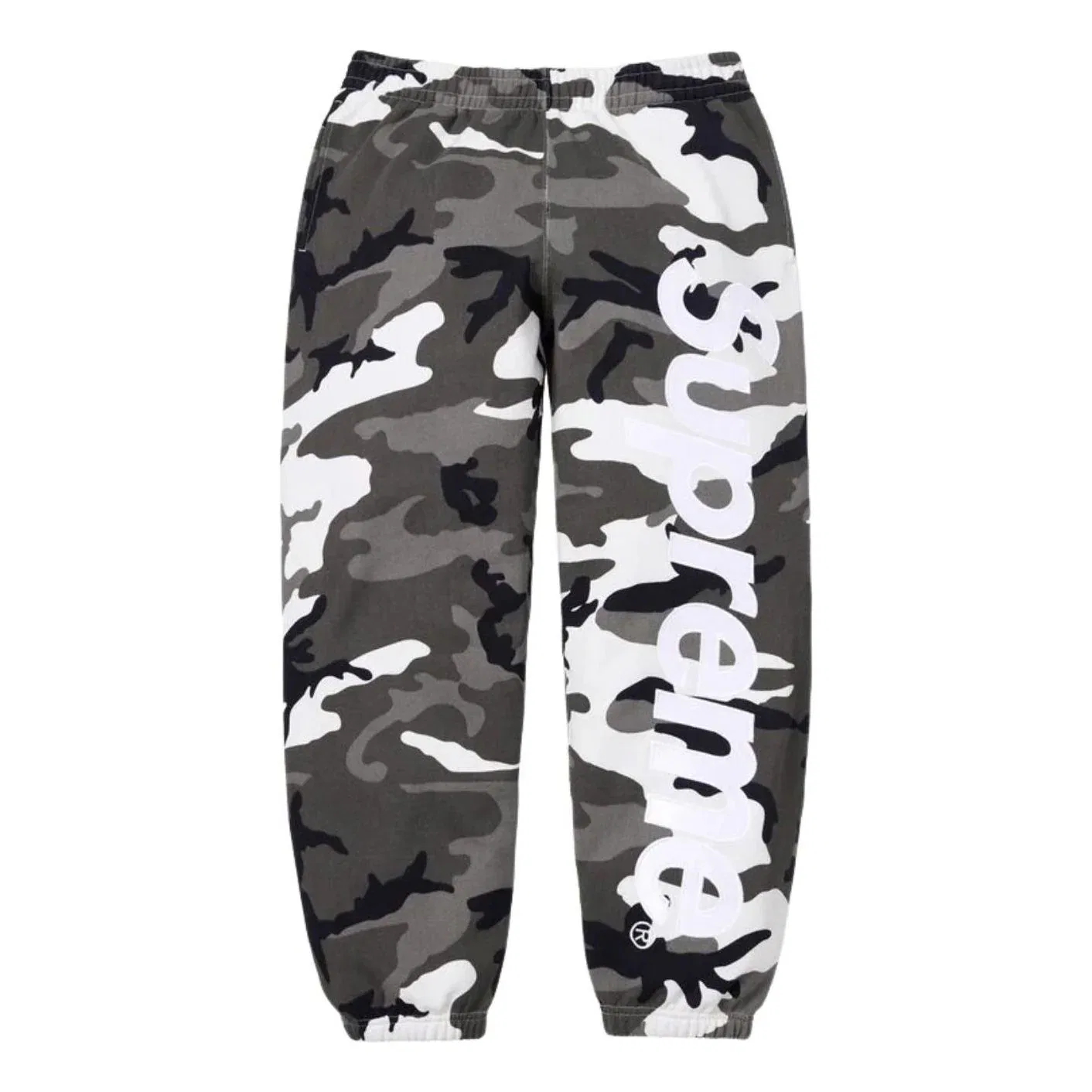 Спортивные штаны Supreme SS26 с атласной аппликацией, белый