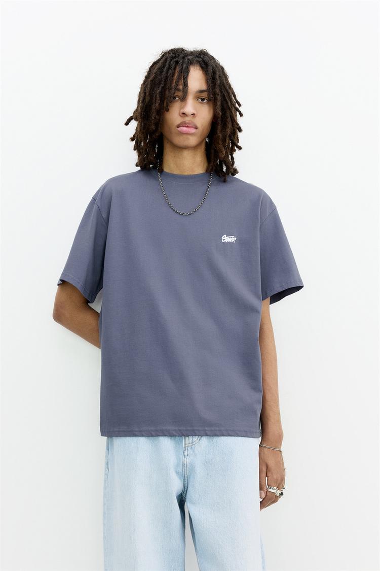 

Футболка с логотипом stwd Pull And Bear, синий