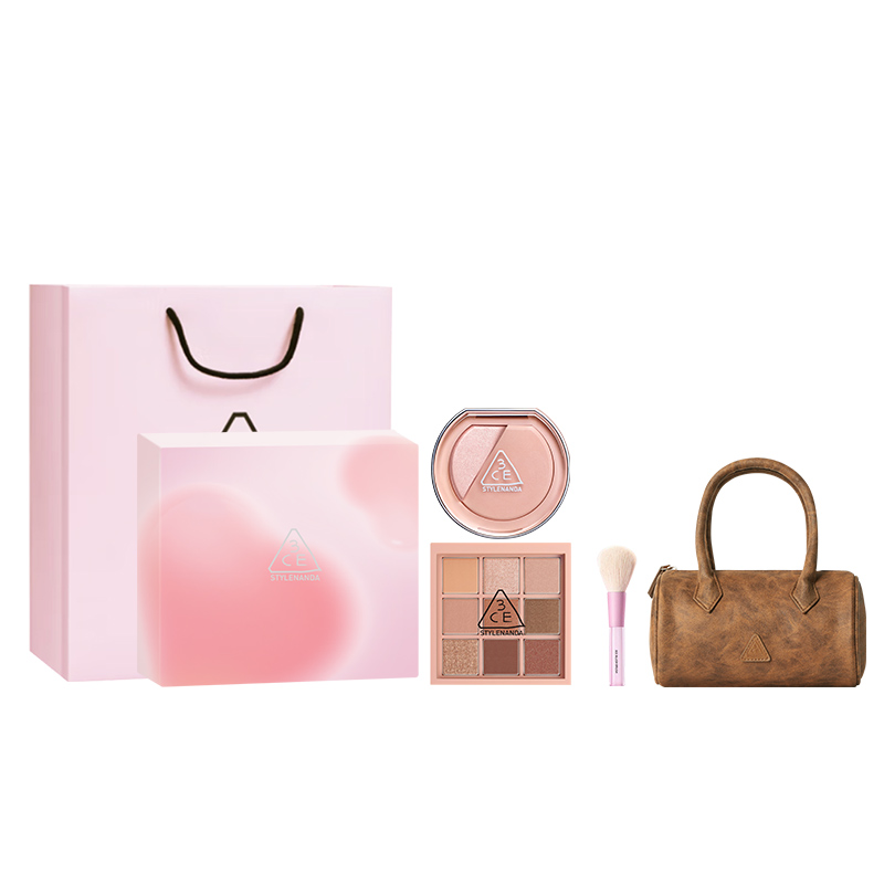 

Палетка теней для век румяна новичка девять квадратов наборы для макияжа легко растушевываются натуральный прозрачный 3CE