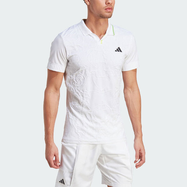 Футболка adidas AEROREADY FreeLift Pro Tennis Polo Shirt 'White', белый — фото 4