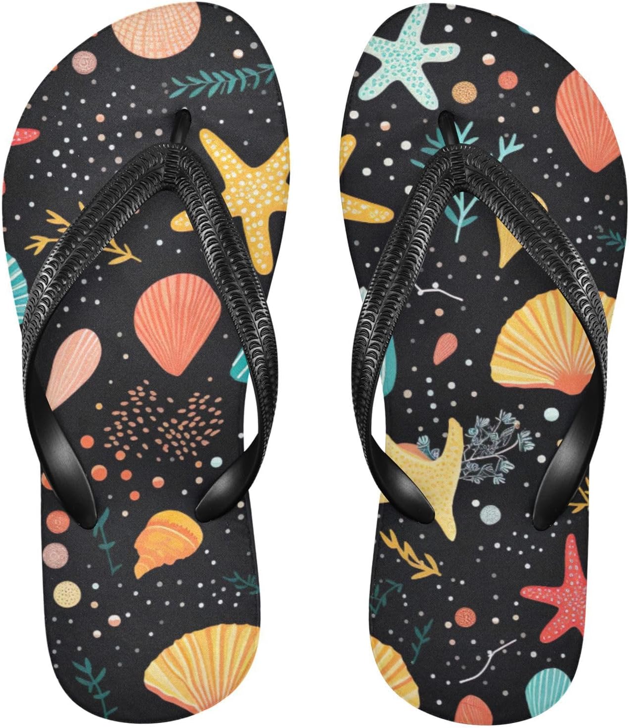 

Пляжные летние сандалии Seashell Starfish для женщин и мужчин, шлепанцы для душа Kfbe
