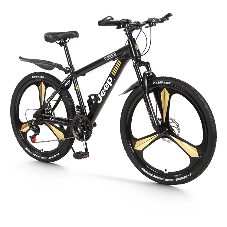 

Горный велосипед с дисковыми тормозами из высокоуглеродистой стали для катания, поездок на работу и трейлраннинга для взрослых Jeep
