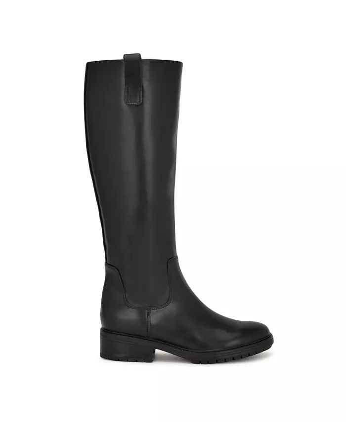 Женские сапоги для верховой езды Leigha на высоком квадратном каблуке Nine West, черный — фото 2