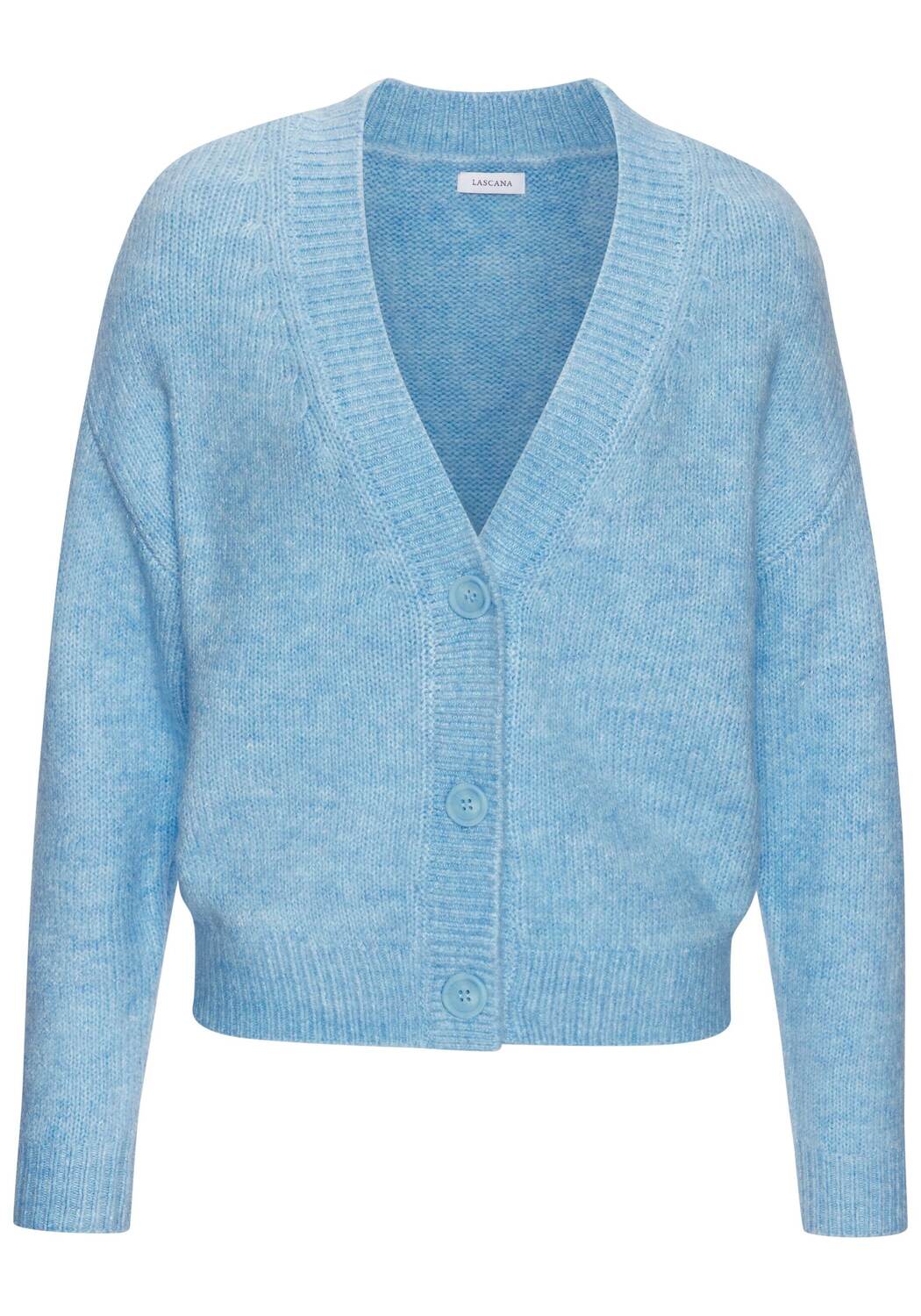 

LASCANA Вязаный кардиган в небесно-голубом цвете