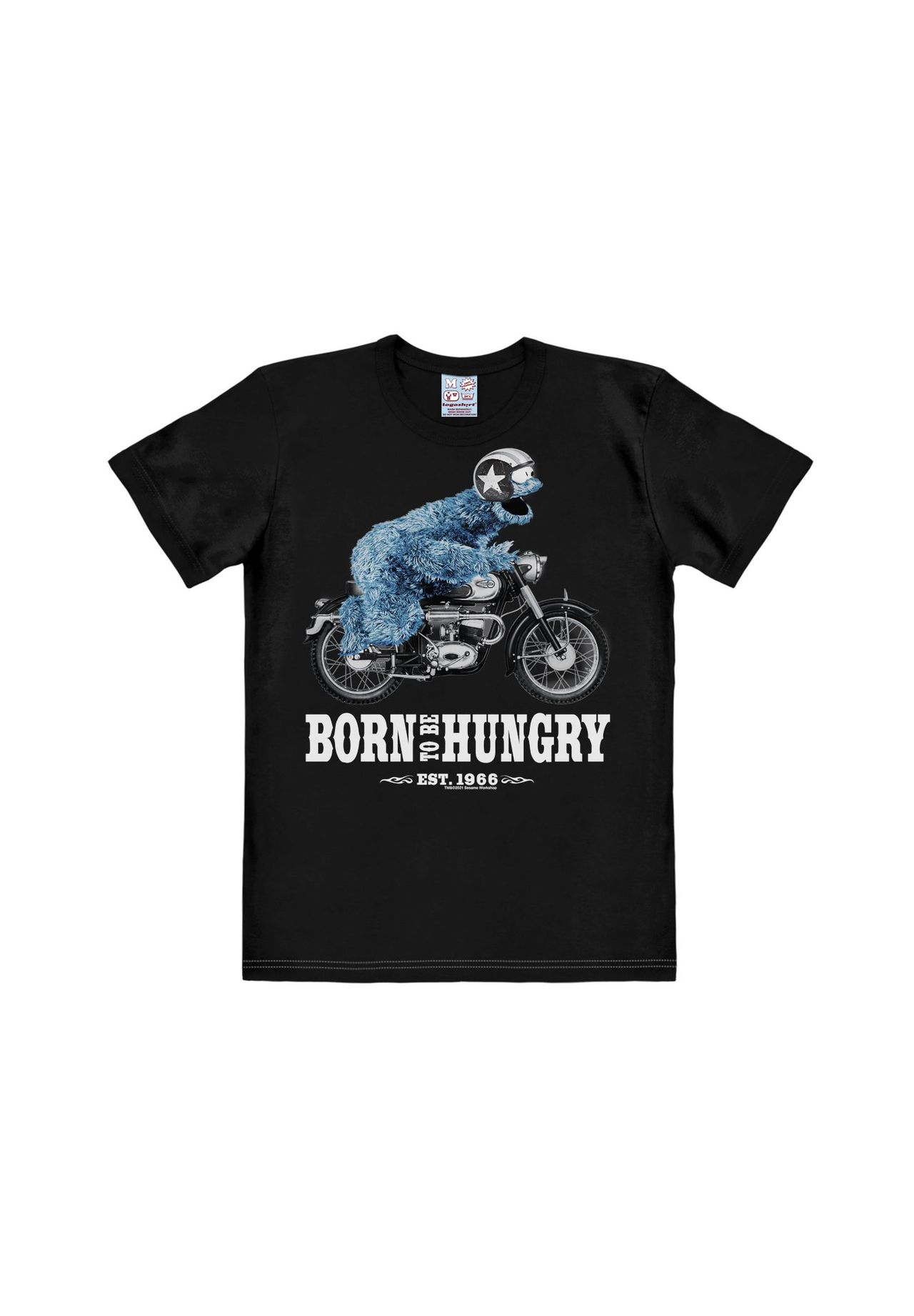 

Футболка Easyfit Cookie Monster — Born To Be Hungry LOGOSHIRT, черный