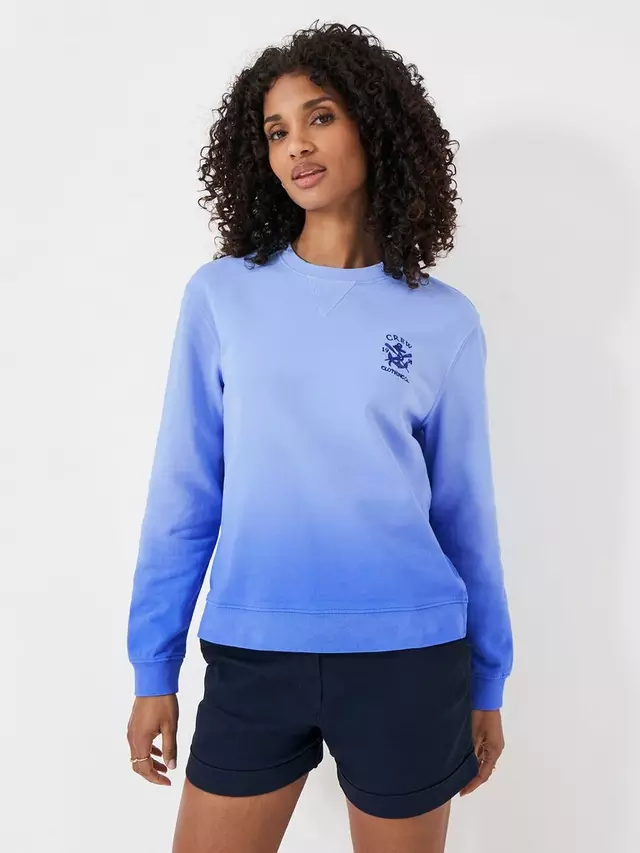 

Толстовка Crew Clothing Ombre Crew Neck, цвет light/blue
