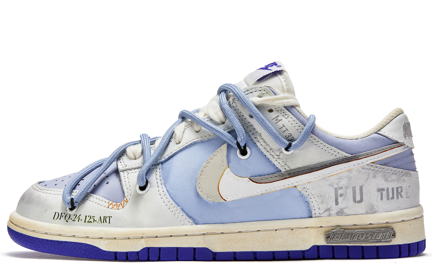 

Кроссовки Nike Dunk Skateboarding Shoes Men Low-top Blue/gray, синий