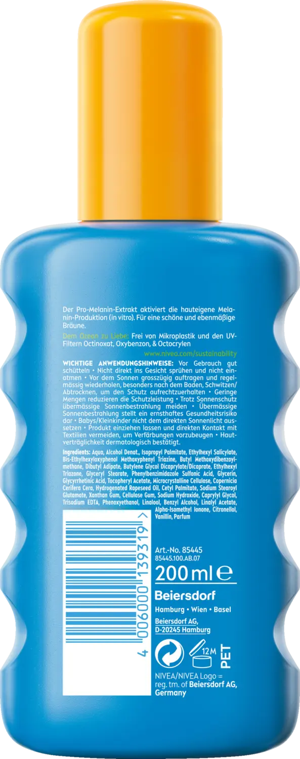Солнцезащитный крем NIVEA SUN Schutz & Bräune Sonnenspray LSF 30 — фото 2