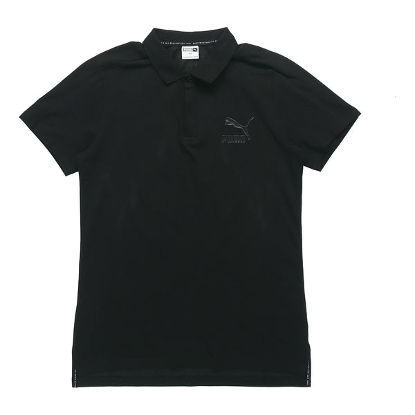 

Рубашка поло classics polo shirt 'black' Puma, черный