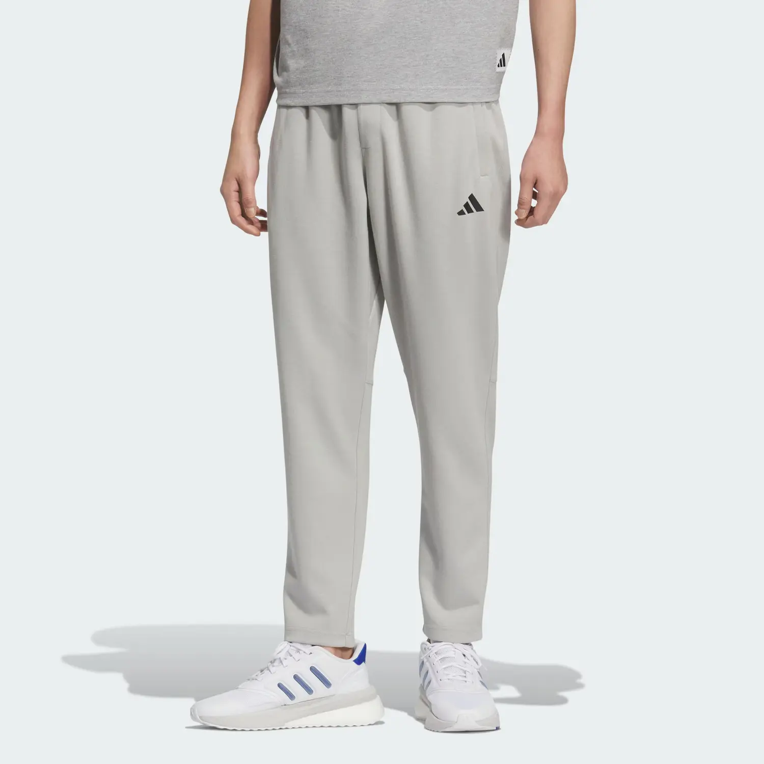 Облегченные джоггеры casual штаны men's Adidas, серый/черный — фото 3