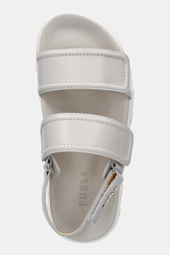Кожаные сандалии Sporty Chic Sandal Furla, бежевый — фото 4