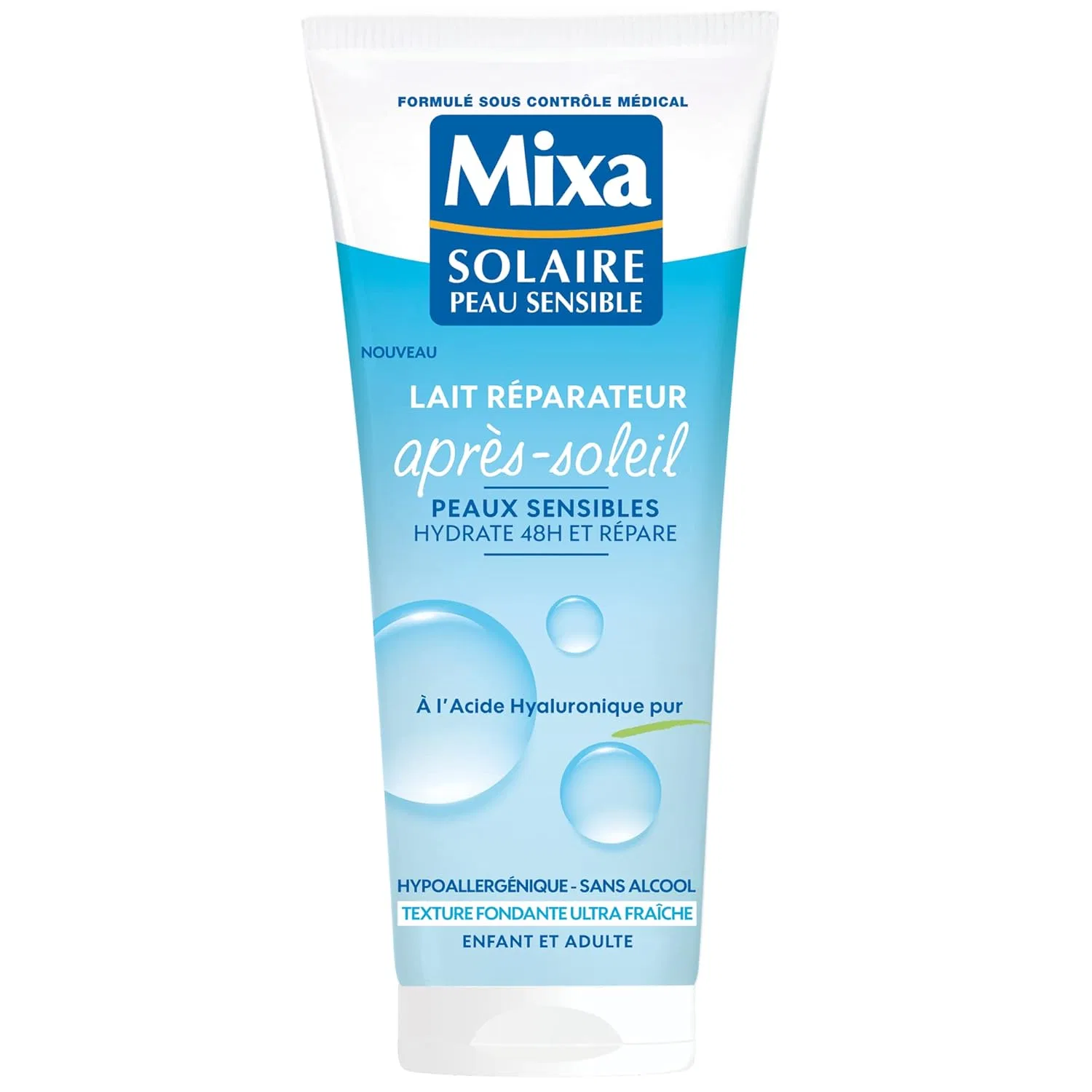 Восстанавливающее молочко после загара «Solar Milk for Sensitive Skin Repair Milk After Sun» от Mixa Mixa