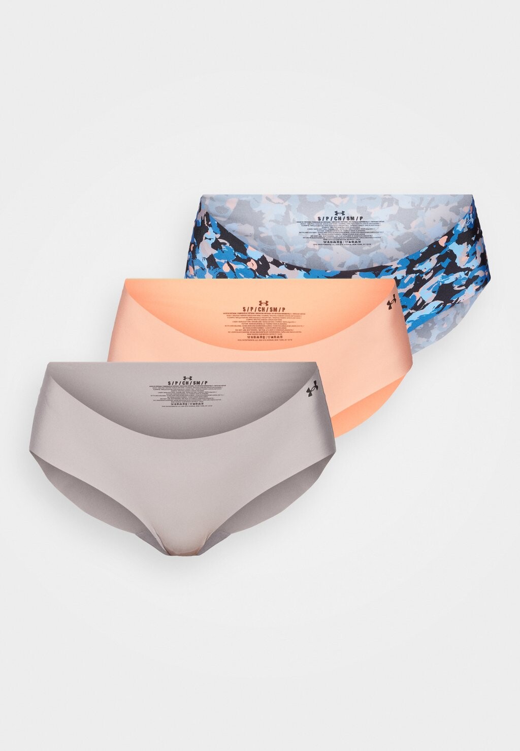 

Трусы UNDERWEAR HIPSTER PURE STRETCH NOSHOW PRINT 3 PACK Under Armour, серый