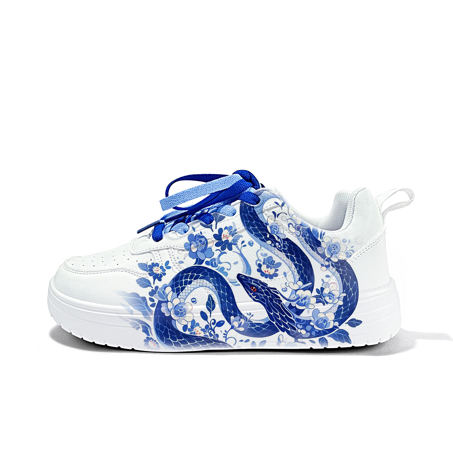 

Cold cicadas yesterday Антискользящие износостойкие дышащие легкие низкие повседневные кроссовки унисекс белый-мультиколор-ZLA1135D, цвет White-Multicolor-ZLA1135D