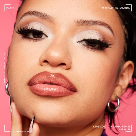 Карандаш для губ с матовой отделкой NYX Professional Makeup Line Loud Vegan, 32 - Sassy 1,2 g — фото 4