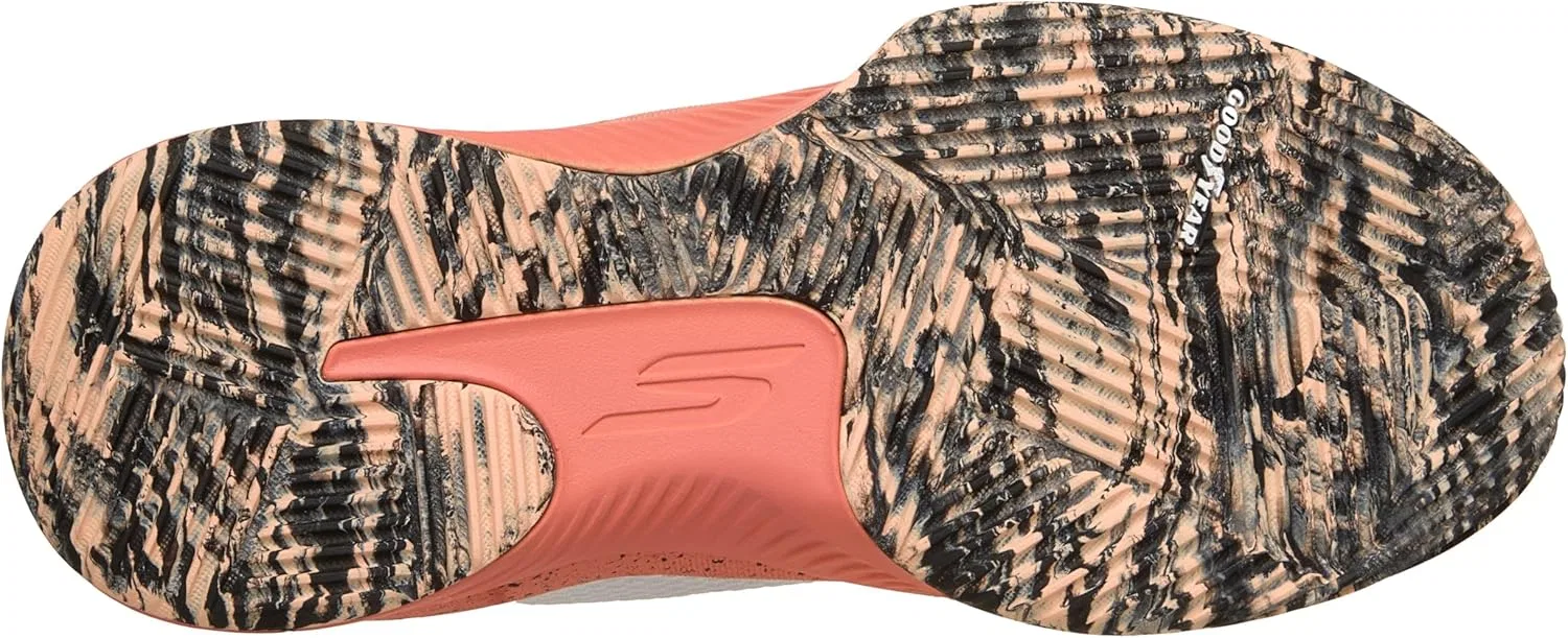 Кроссовки для тенниса Skechers, White/Coral — фото 2