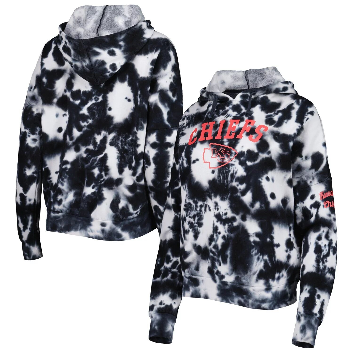 

Женский флисовый пуловер с капюшоном New Era черного цвета Kansas City Chiefs Cloud Dye New Era, Черный, Женский флисовый пуловер с капюшоном New Era черного цвета Kansas City Chiefs Cloud Dye New Era