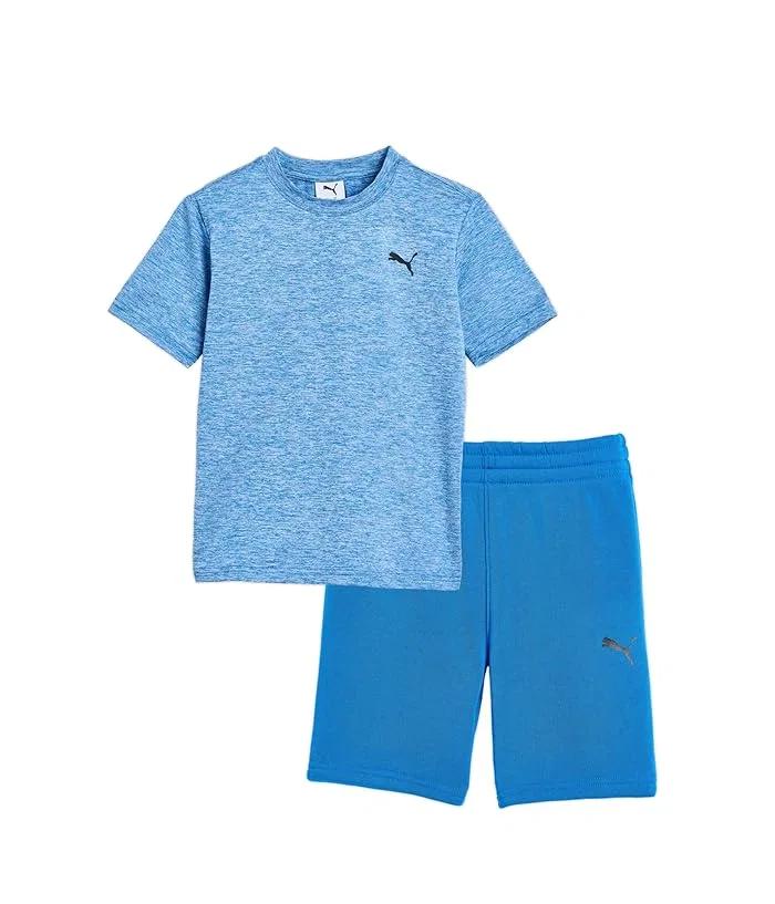 Детский комплект из футболки и шорт Air Mesh PUMA Kids, Pacific Blue
