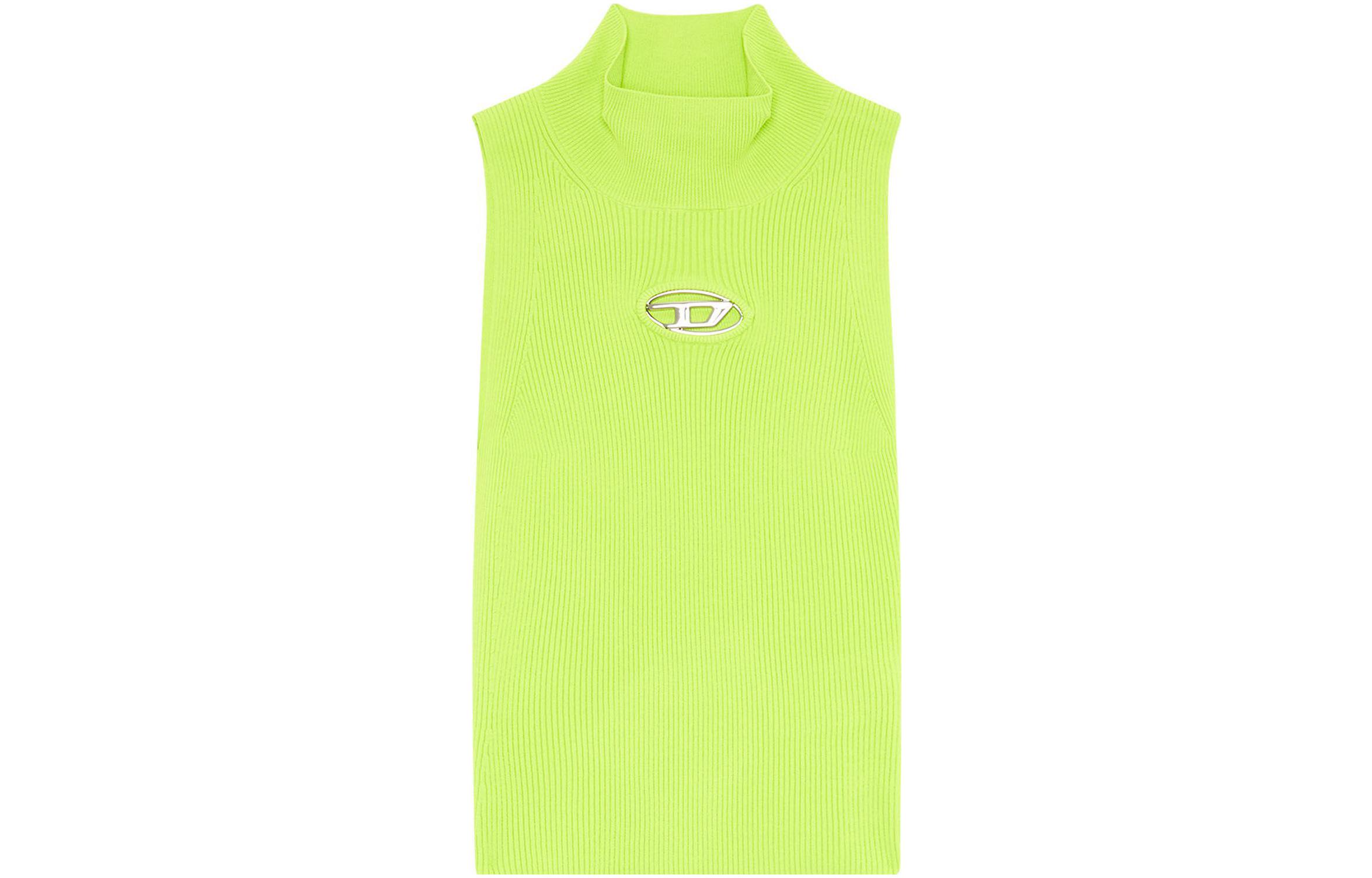 

Футболка M-Onervax с логотипом и воротником стойкой DIESEL, зеленый