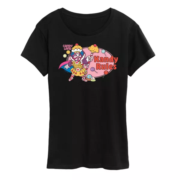 

Женская футболка с принтом Candy Land King Kandy от Hasbro, черный