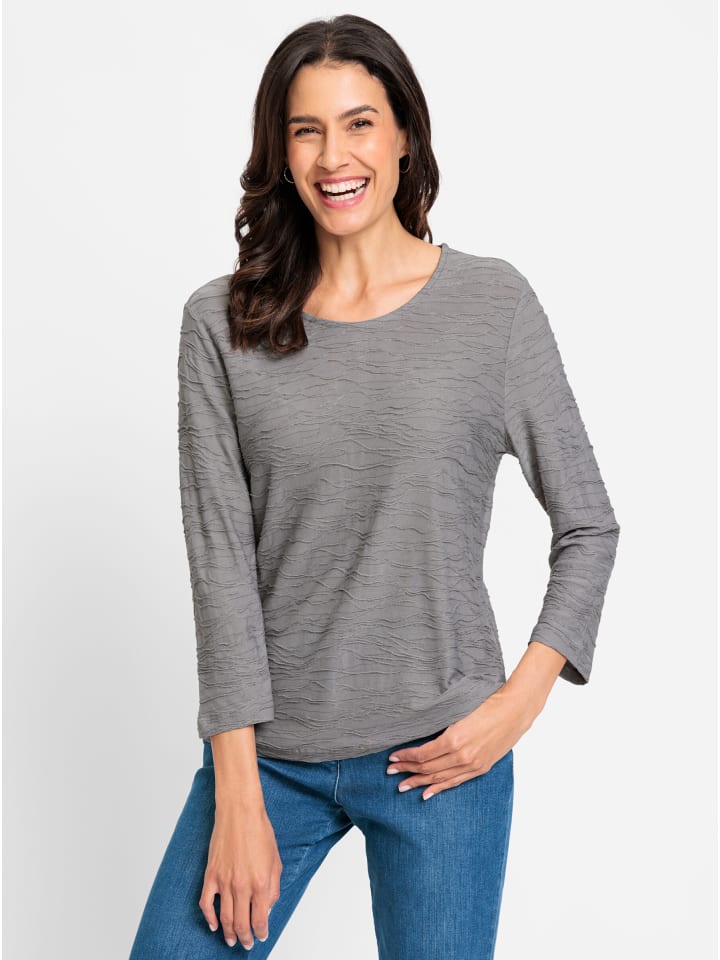 

Рубашка с рукавами 3/4 серого меланжевого цвета WITT WEIDEN