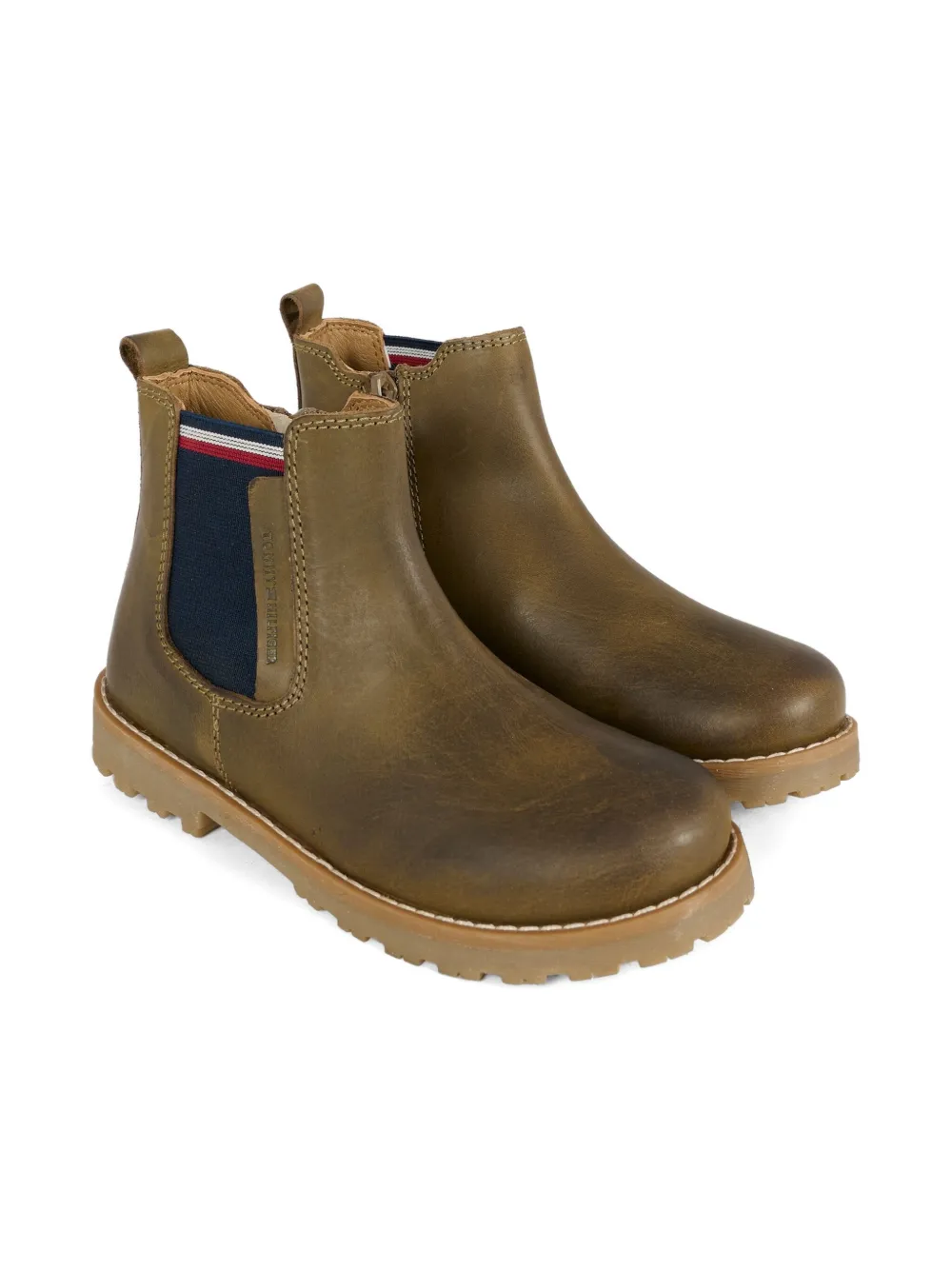 

Ботинки челси с эластичными вставками по бокам Tommy Hilfiger Junior, коричневый