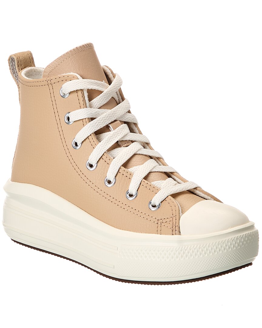 

Кроссовки Converse Chuck Taylor All Star Move Leather High-Top, коричневый
